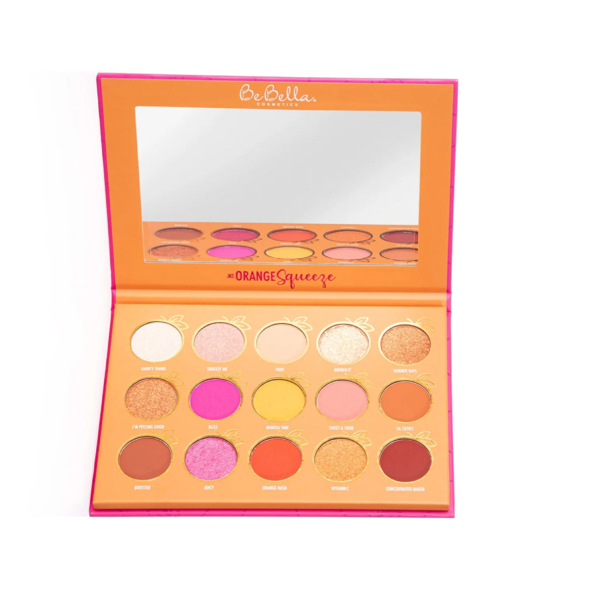 Paleta de sombras de ojos Beauty Creations Bebella Orange Squeeze Cosmetics (15 tonos)