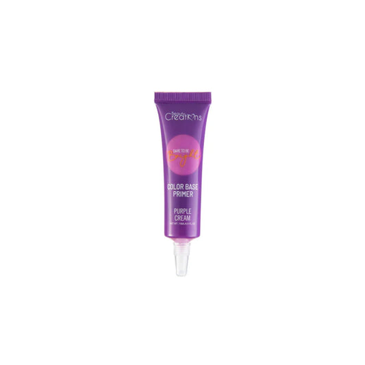 Prebase para ojos Dare To Be Bright de Beauty Creations, 0,5 oz, crema morada