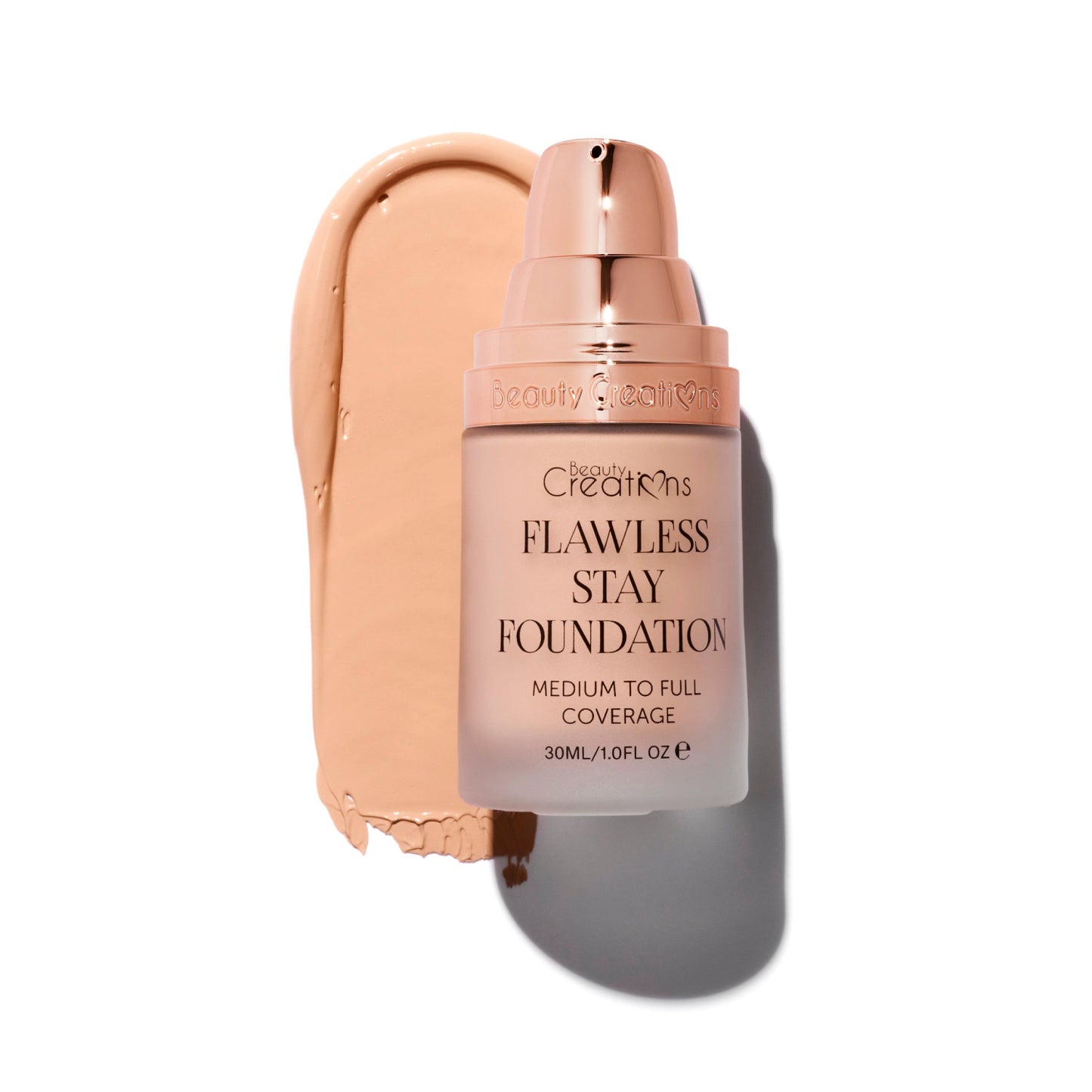 Base de maquillaje Beauty Creations Flawless Stay, 1 fl oz - FS 3.5