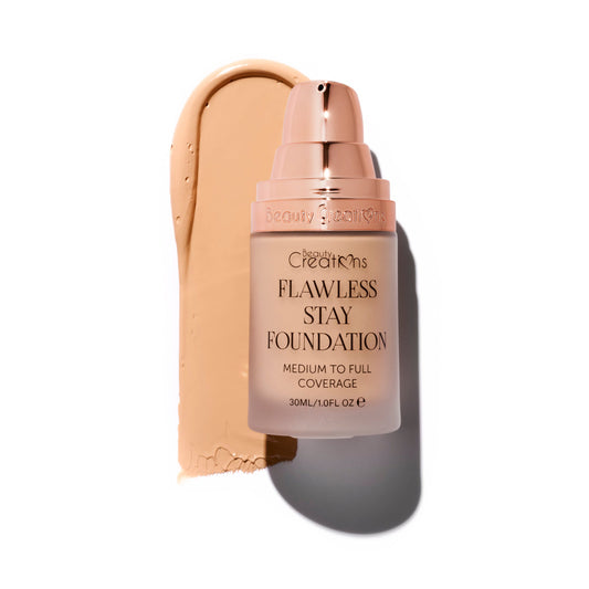 Base de maquillaje Beauty Creations Flawless Stay, 1 fl oz - FS 4.0