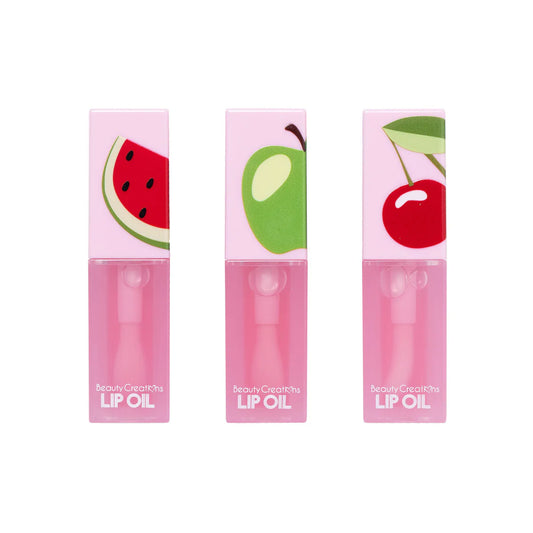 Beauty Creations Glowy Pout - Set de aceites para labios (3 sabores), 0,14 oz.