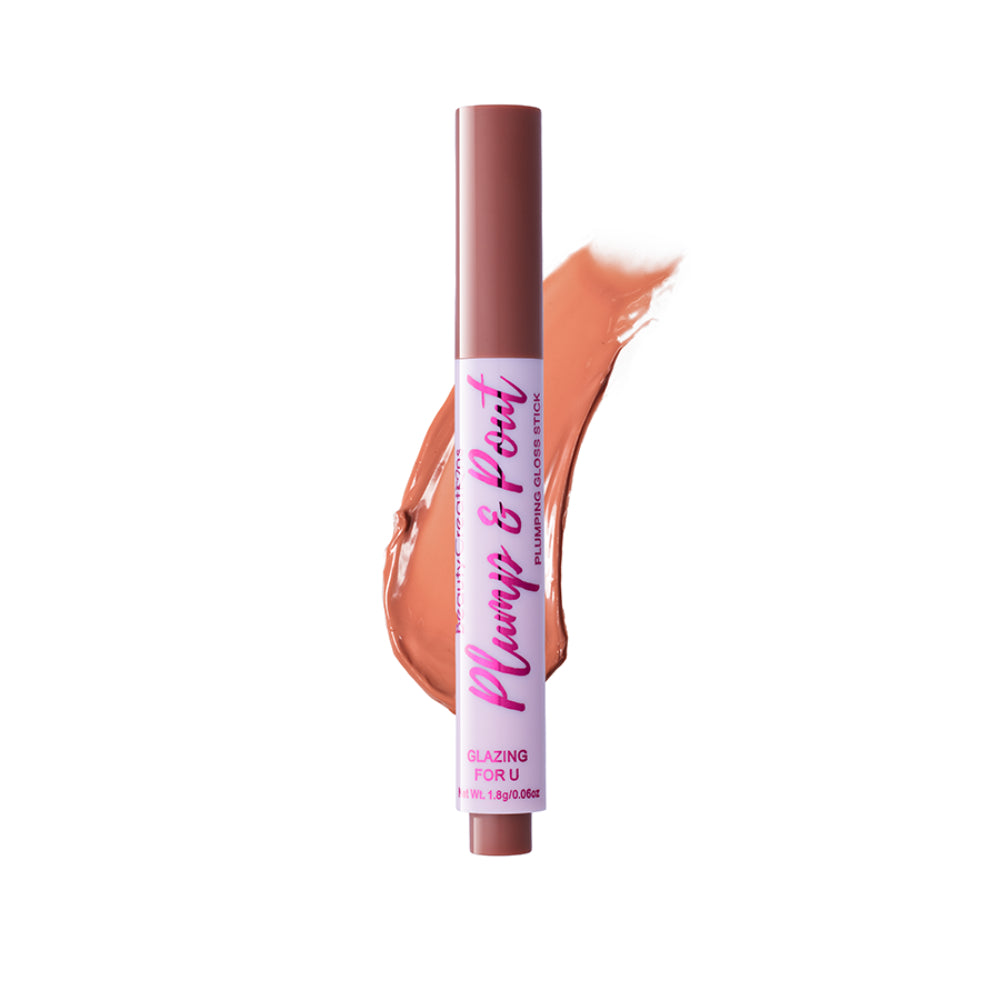 Beauty Creations Plump & Plout Plumping Gloss Stick - Glazing for U-Nude Beige