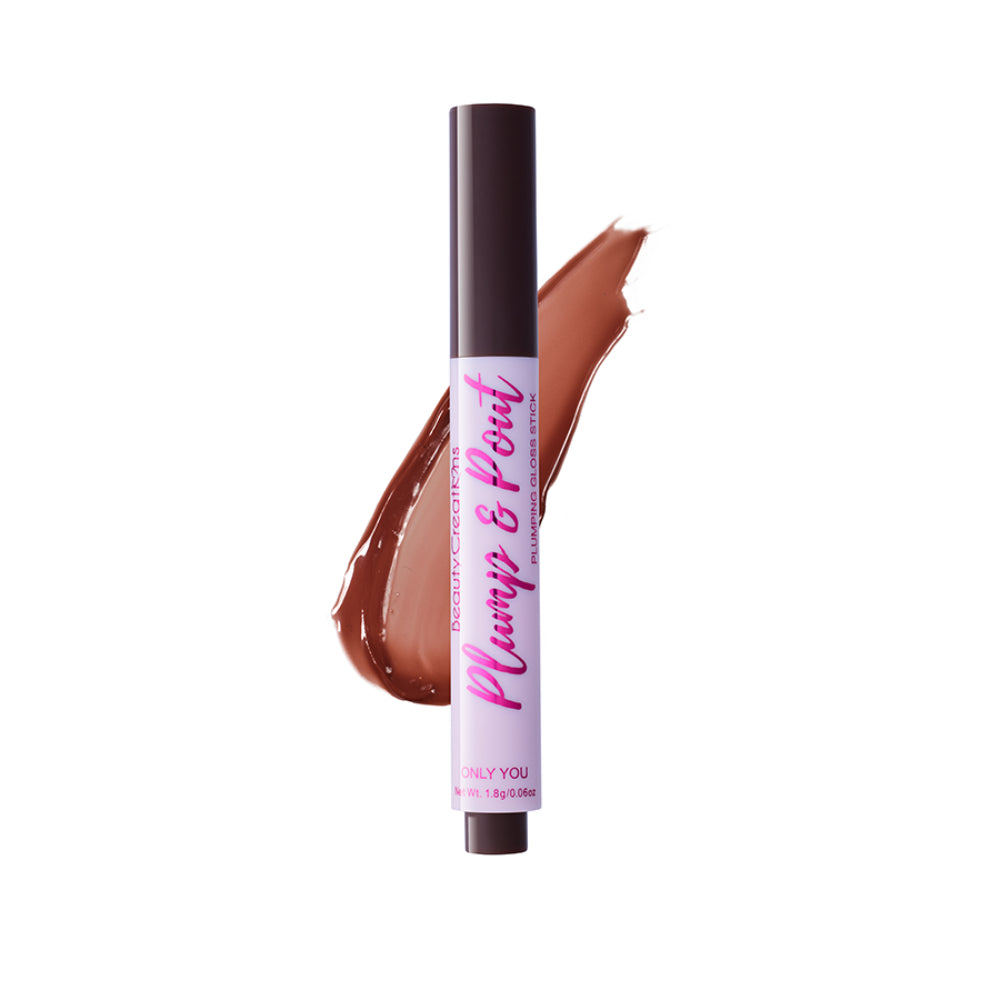 Beauty Creations Plump & Plout Plumping Gloss Stick - Only U-Brown