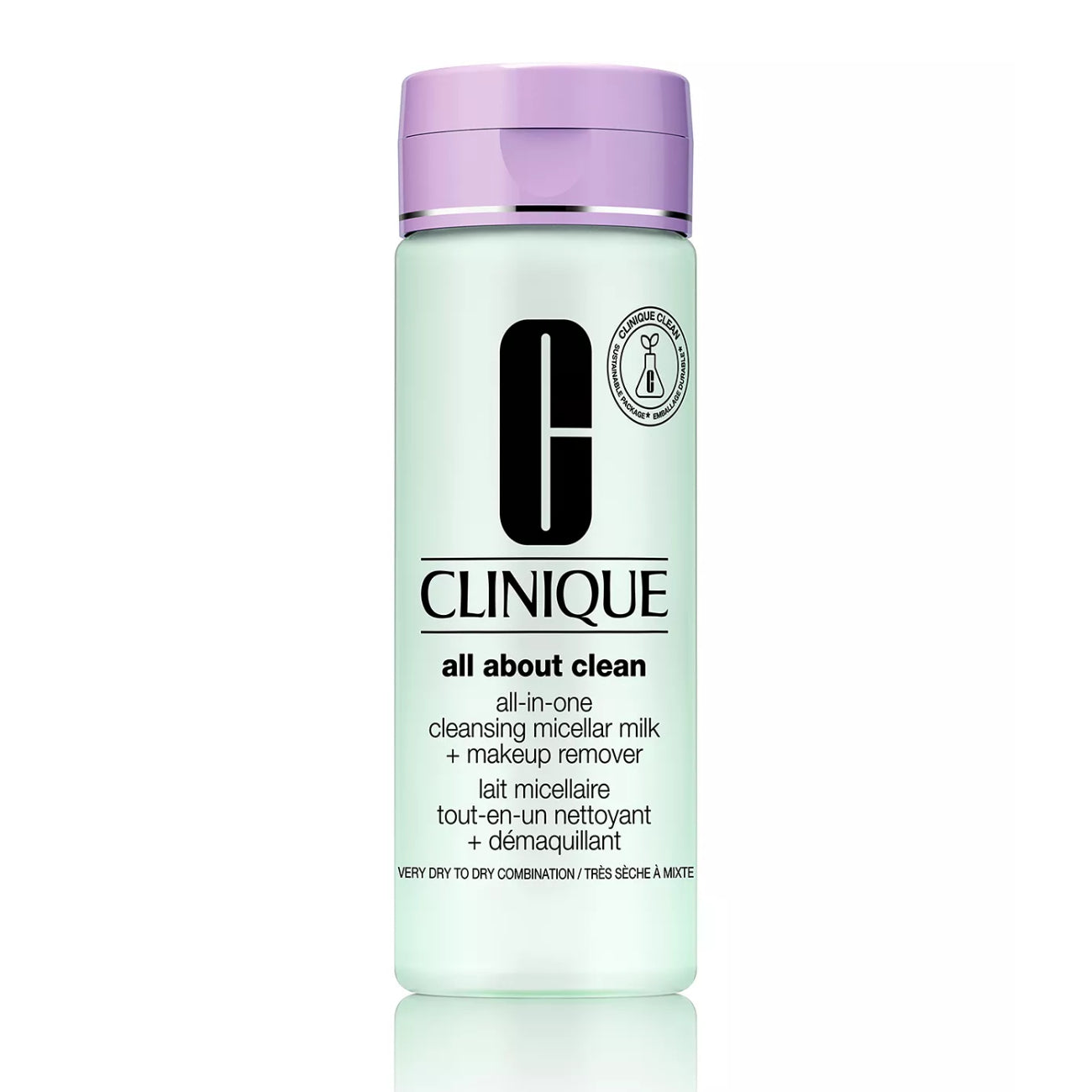 Leche micelar limpiadora y desmaquillante todo en uno All about Clean de Clinique, 6,7 oz