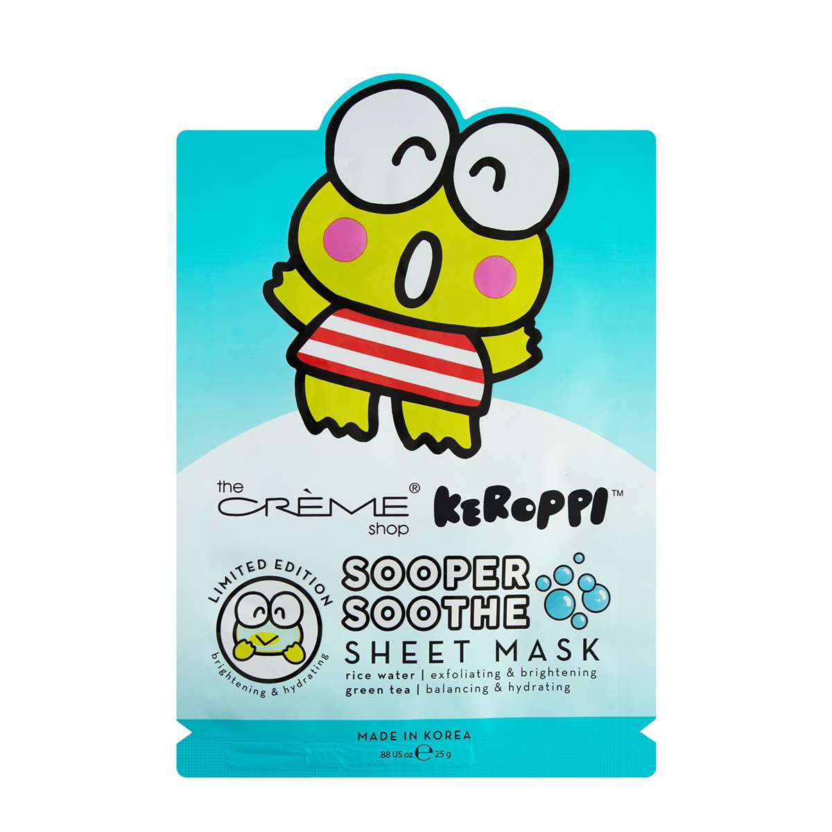 The Creme Shop Keroppi Sooper Soothe Sheet Mask