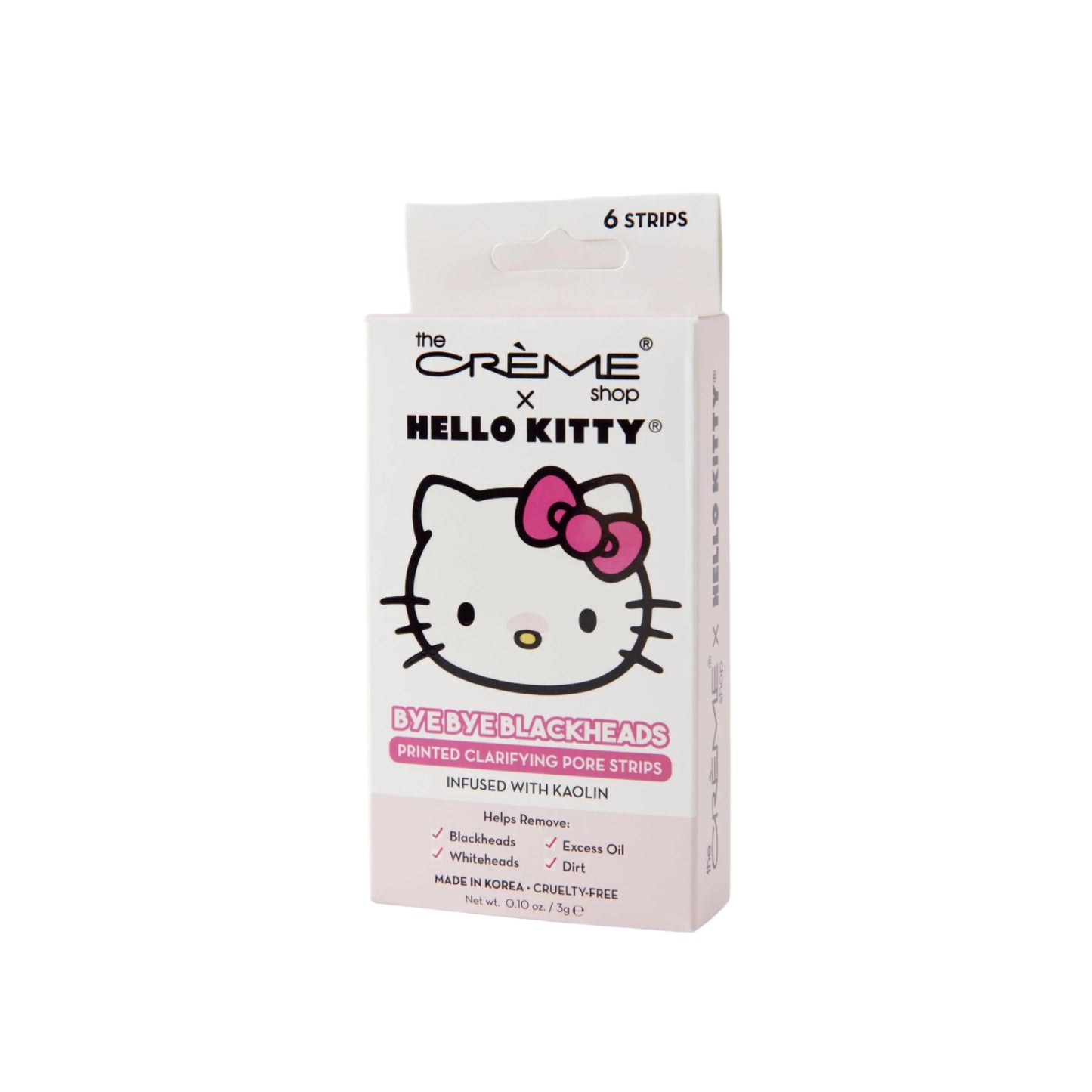 Tiras para eliminar puntos negros y poros de The Crème Shop x Hello Kitty Bye Bye 0,10 oz