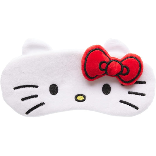 Máscara para dormir de peluche 3D de The Crème Shop x Hello Kitty - Blanco