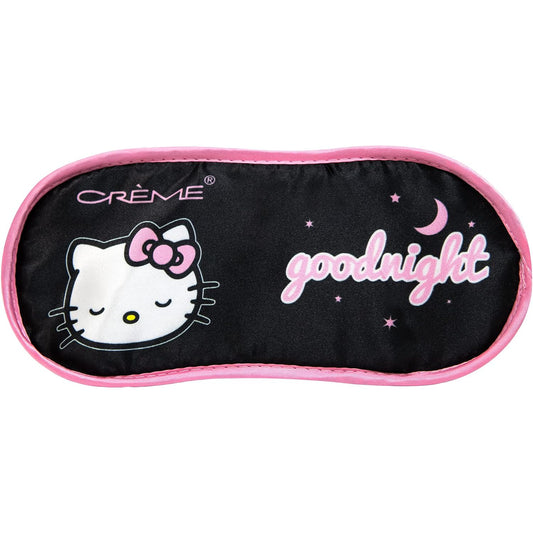 Máscara de dormir sedosa Starry Night de edición limitada de The Creme Shop x Hello Kitty - Negro/Rosa