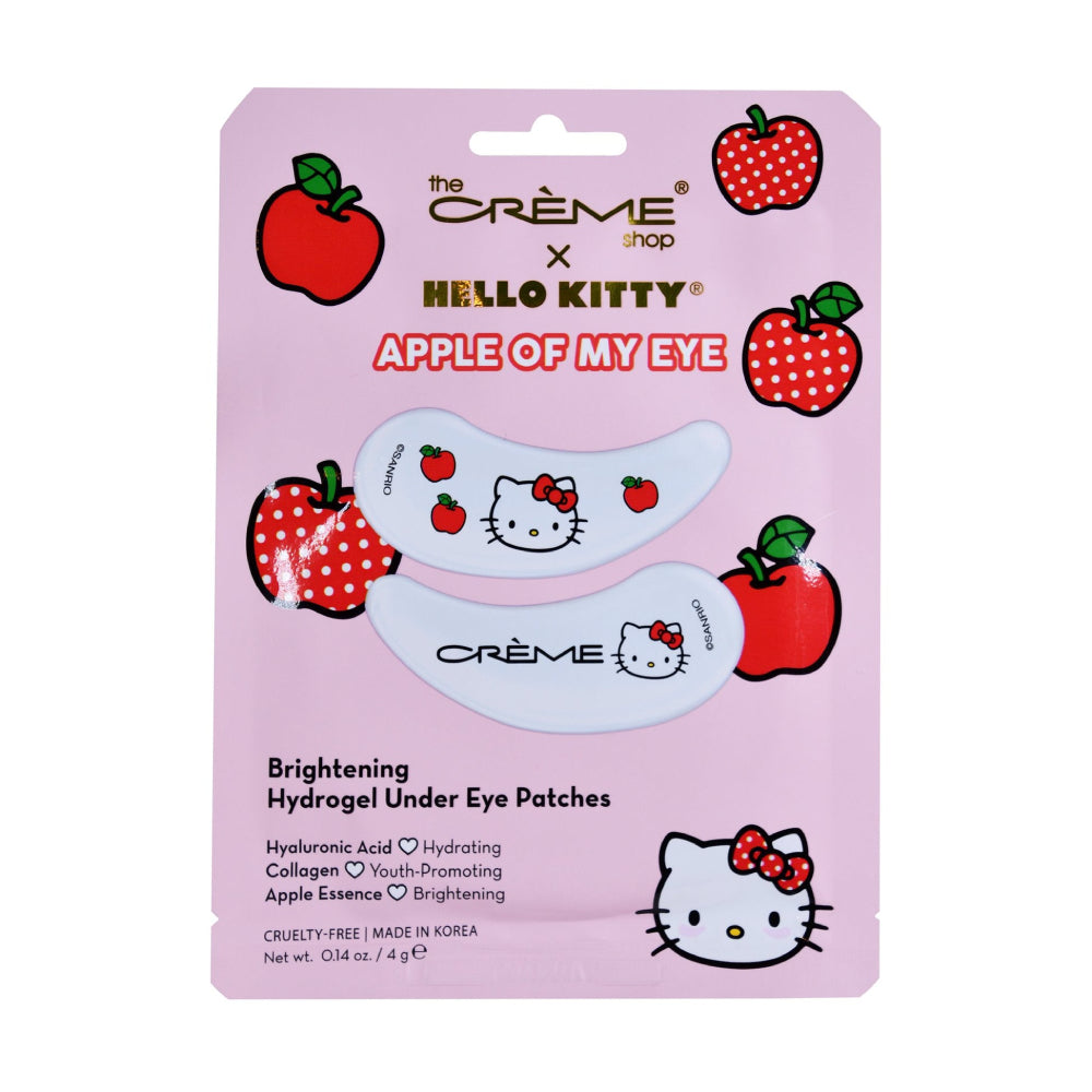 Parches iluminadores de hidrogel para debajo de los ojos Apple Of My Eye de The Crème Shop x Hello Kitty