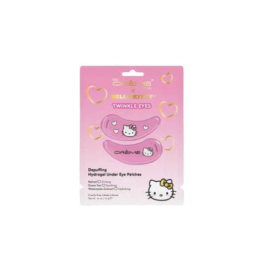 Parches de hidrogel antihinchazón para debajo de los ojos Twinkle Eyes de The Crème Shop x Hello Kitty