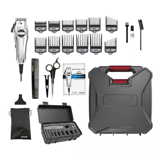 Wahl Pro Series 79060 All Metal Clipper Haircutting Kit - Silver