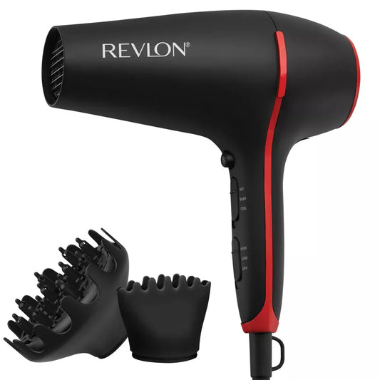 Revlon RVDR5317N1 SmoothStay Coconut Oil-Infused Hair Dryer - Black