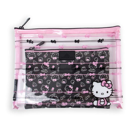 Estuche fino Impressions Hello Kitty - Negro/Rosa