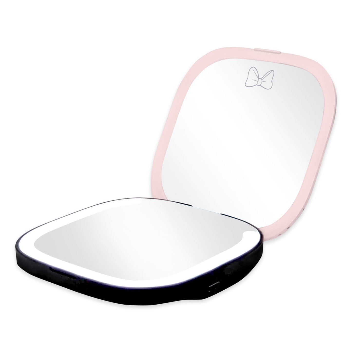 Impressions Minnie Mouse LED Rechargeable Compact Mirror - Black/Pink