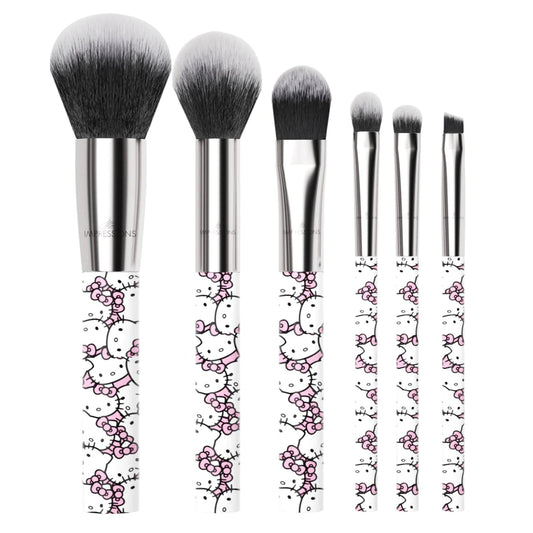 Impressions Vanity All Over Hello Kitty Print Makeup Brush Set (6-Piece)