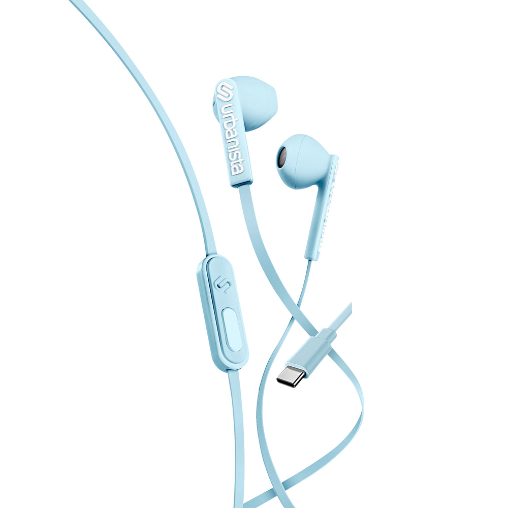 Urbanista San Francisco USB-C Wired Earphones - Skylight Blue