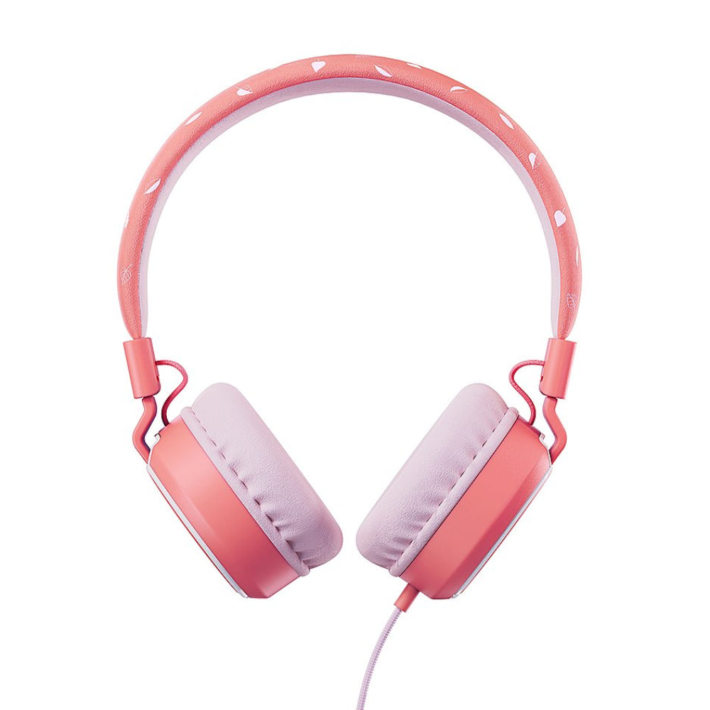 Auriculares supraurales con cable Planet Buddies Owl - Rosa