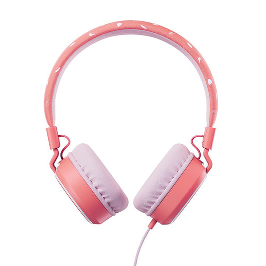 Auriculares supraurales con cable Planet Buddies Owl - Rosa