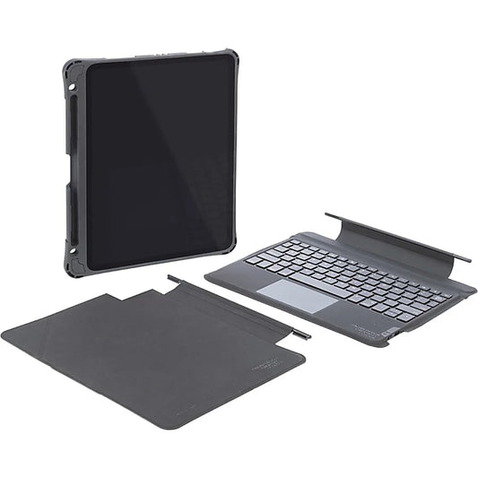 Funda con teclado extraíble y resistente 3 en 1 Tucano Tasto para iPad Air de 10,9" (4.ª generación) de 2020 y iPad Pro de 11" (2.ª generación) - Negro