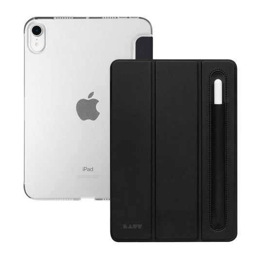 Funda tipo libro Laut Huex con portalápices para iPad Mini 6 de Apple, color negro