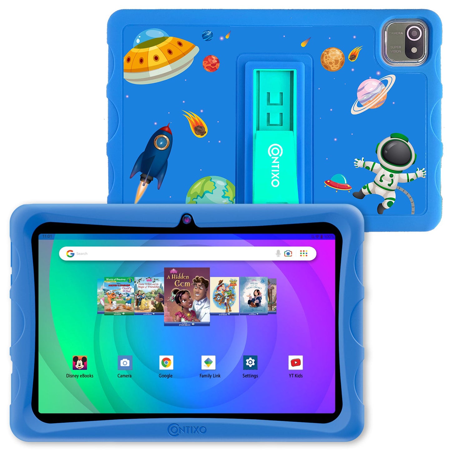 Contixo 10" 64GB HD Kids Tablet - Blue