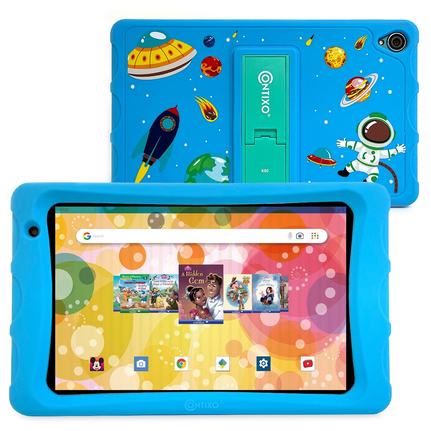 Tableta educativa para niños Contixo de 8" y 64 GB HD - Azul