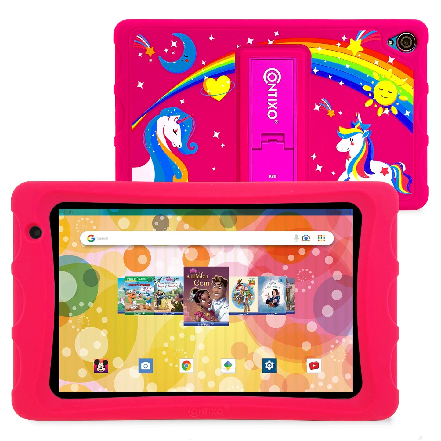 Contixo 8" 64GB HD Kids Educational Tablet - Pink