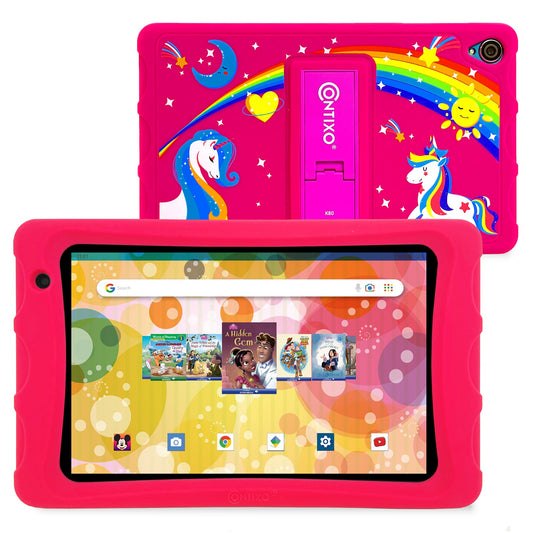 Tableta educativa para niños Contixo de 8" y 64 GB HD - Rosa