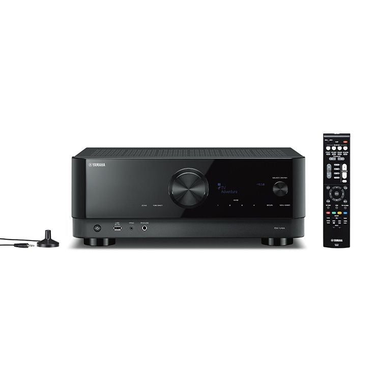 Receptor AV Yamaha RX-V4A de 5.2 canales y 8K con HDMI y MusicCast, color negro