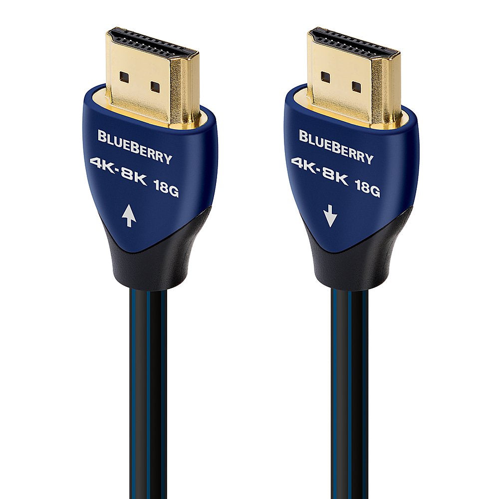 Cable HDMI para empotrar en la pared AudioQuest BlueBerry de 2,5 pies (azul y negro)