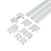 Sanus 45" x 1.5" PVC Cord/Cable Organization Kit (10-Pieces) - White