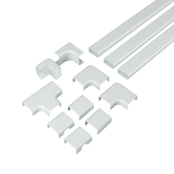 Sanus 45" x 1.5" PVC Cord/Cable Organization Kit (10-Pieces) - White