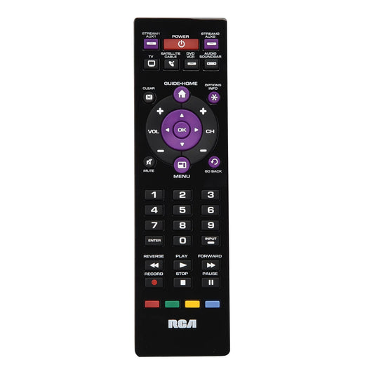 RCA RCRPST06GBE1 6 Device TV Universal Remote Control - Black