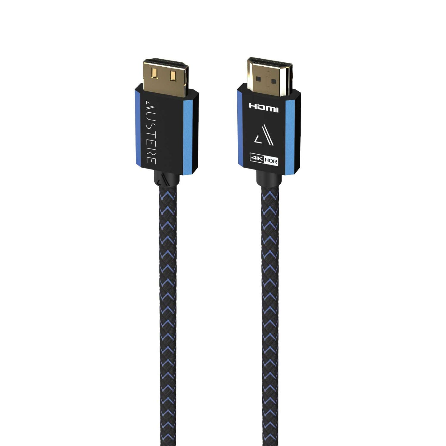 Cable HDMI 4K de 2,5 m de la serie V de Austere 5S4KHD225M, negro y azul 