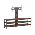 Mueble para TV Lumi de 3 niveles, de 37" a 70", color marrón 