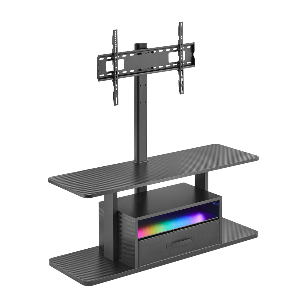 LUMI Entertainment Center TV Stand with LED RGB Lightning - Black