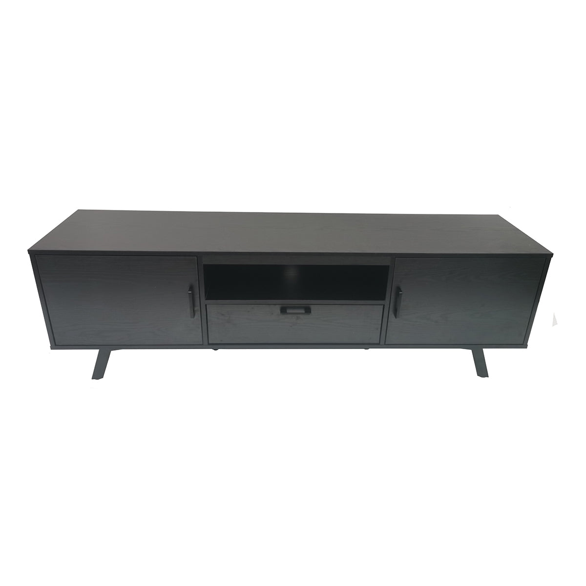 TV Console Cabinet for TVs up to 75" with 2 doors by Lumi  - Black