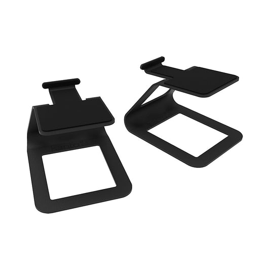 Par de soportes para altavoces de escritorio Kanto, color negro