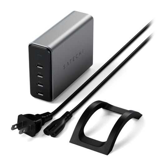 Satechi 165W USB Type-C 4-Port PD GaN Charger - Black/Gray