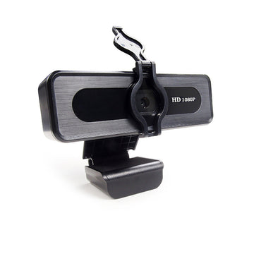 TEZL TZLWC-2 1080P PC Privacy Cover Webcam with Live Streaming USB, Mic - Silver
