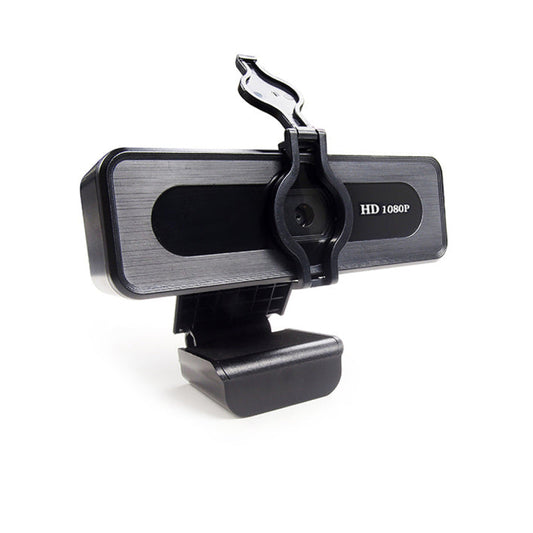 Cámara web TEZL TZLWC-2 1080P para PC con transmisión en vivo, USB y micrófono, color plateado