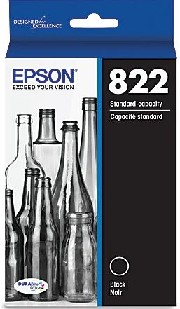 Cartucho de tinta de capacidad estándar Epson T822120/S - Negro 