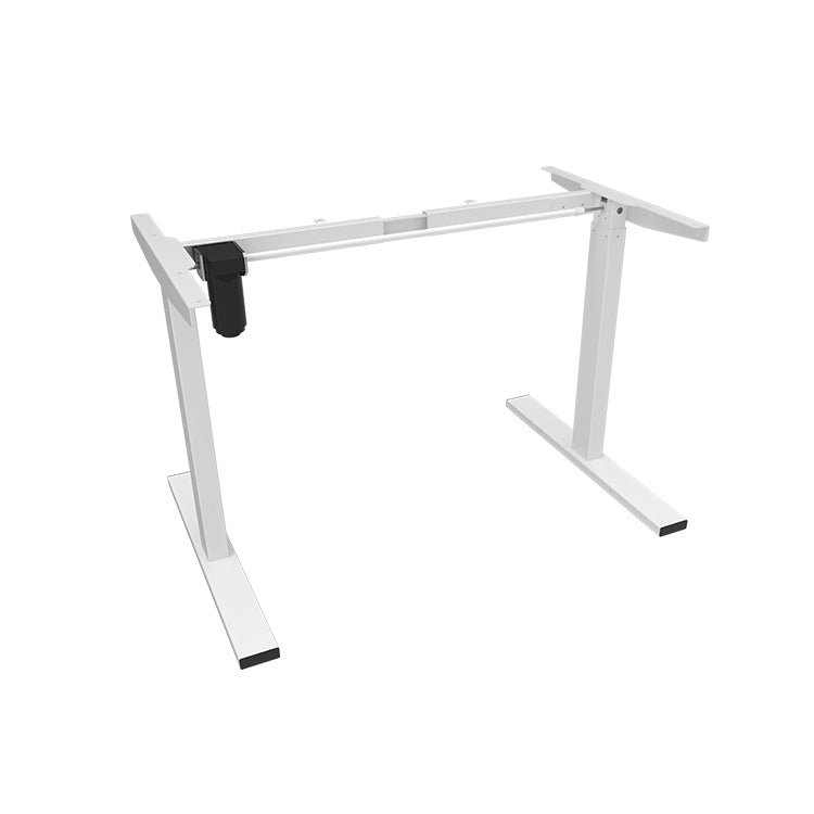 Black Widow Electric Standing Desk - White