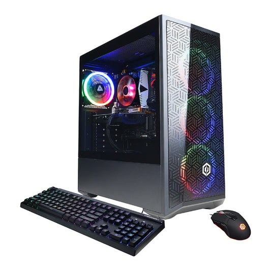 Computadora de escritorio para juegos CyberPowerPC GXI11240GV10 Gamer Xtreme: Intel Core i5-14400F con memoria de 16 GB y SSD de 1 TB, color negro