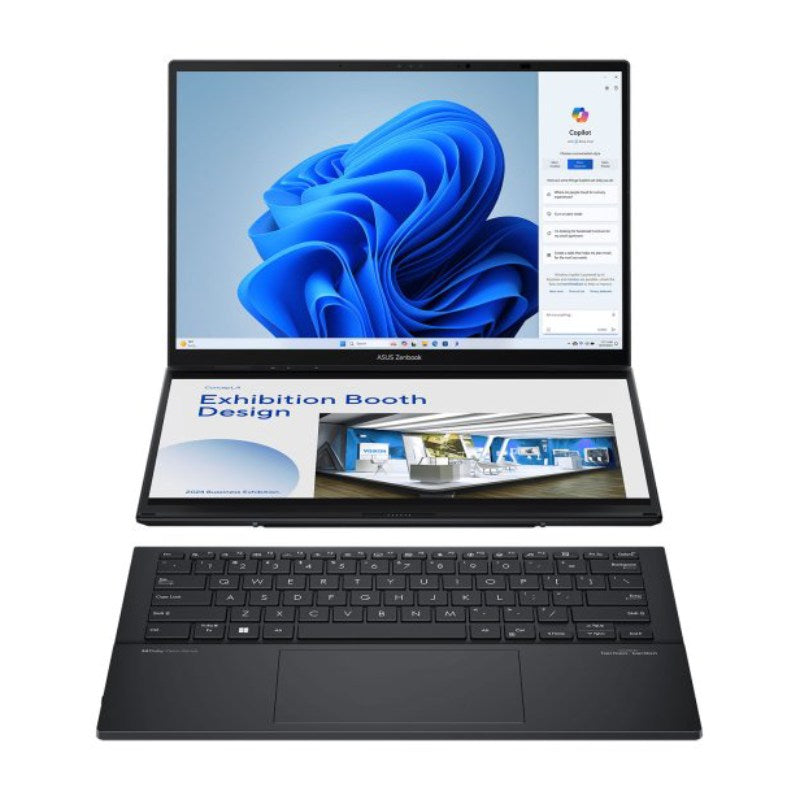 Portátil Asus UX8406MA-DS7 Zenbook Duo Dual de 14" - Intel Core Ultra 7 con memoria de 16 GB y SSD de 1 TB - Gris tinta