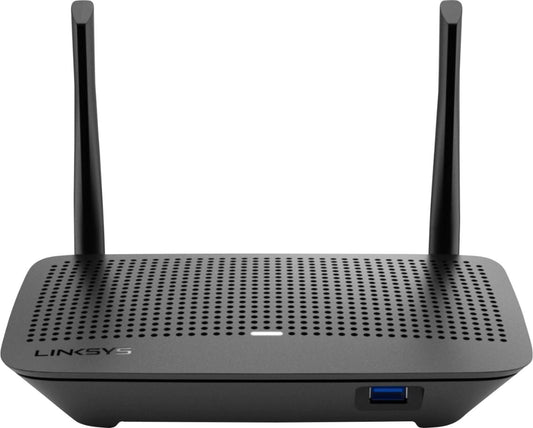 Enrutador Wi-Fi de banda dual AC1200 Max-Stream de Linksys, color negro 