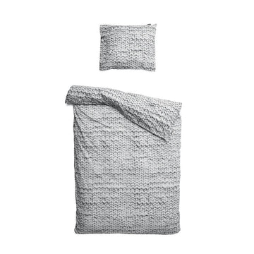 Juego de funda nórdica de hilo de 2 piezas Snurk Twin Size - Gris
