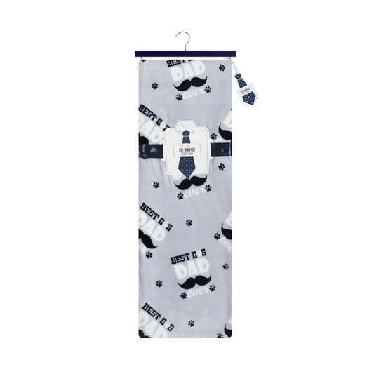 Manta estampada de 50" x 70" de SL Home Fashions: el mejor papá perro