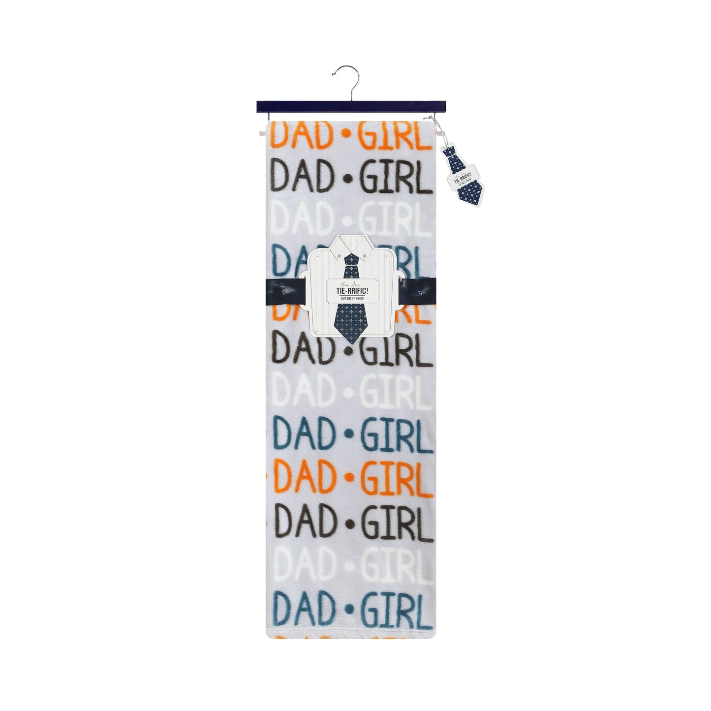 Manta estampada de 50" x 70" de SL Home Fashions: tipografía Girl Dad