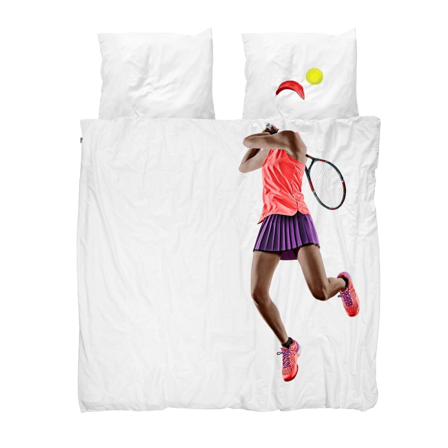 Snurk Queen Size 3-Piece Tennis Pro Duvet Cover Set - Dark
